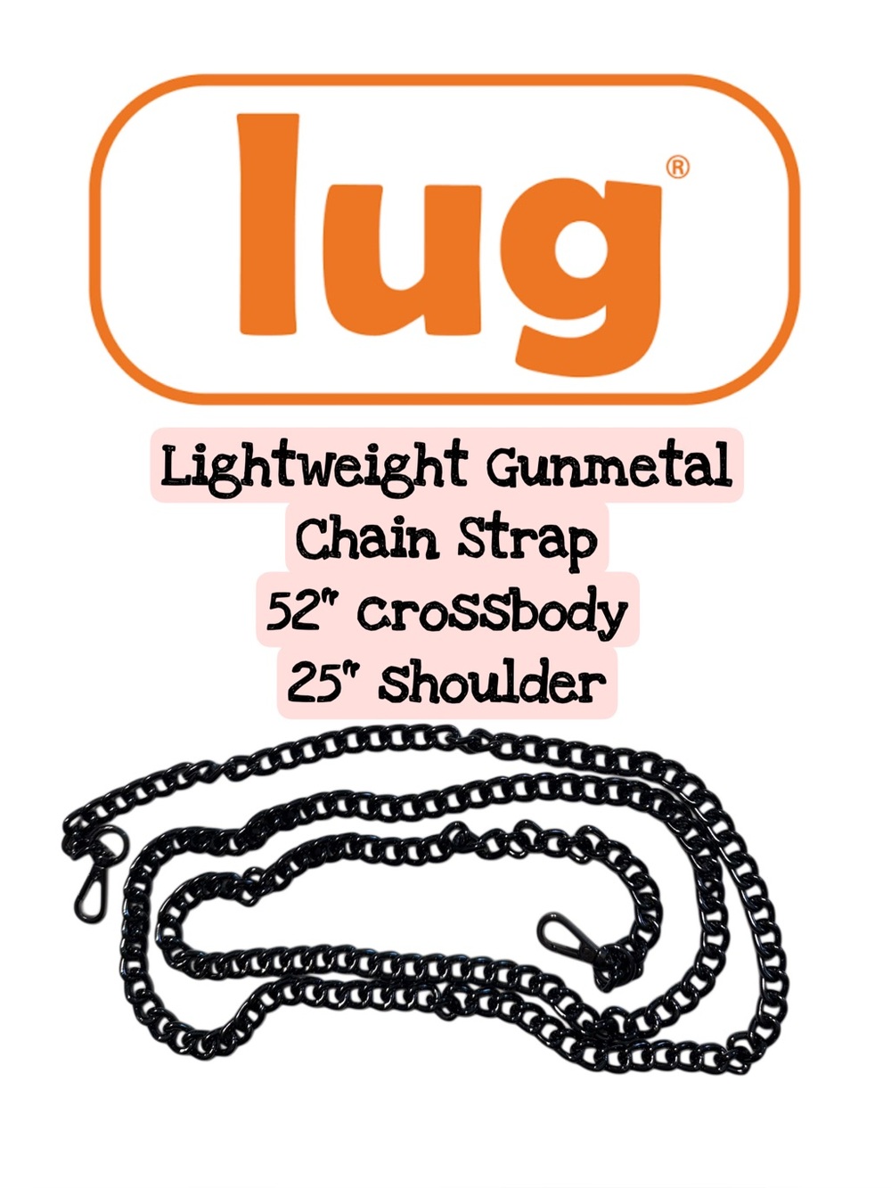 Lug Lightweight Gunmetal Chain Strap from Juke Mini NEW